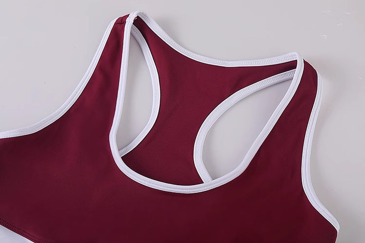 Anime Style 3-Piece Short Gymnastics Uniform Sports Tank Top with Sexy Cutout Shorts-11