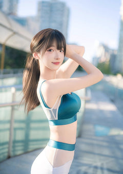 Anime Style Short Gymnastics Uniform Sheer Mesh Volleyball Sports Activewear-13