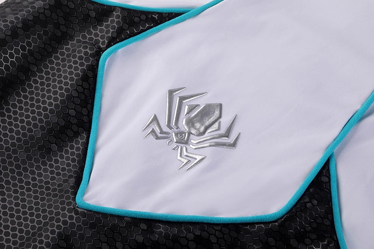 Woman Super Hero Spandex Pu Leather Cosplay Halloween Costume Bodysuit with Jacket-13
