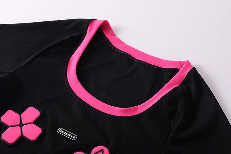Anime eSports Gaming Style Crop Top with Low Rise Shorts Cosplay Costume Set-13