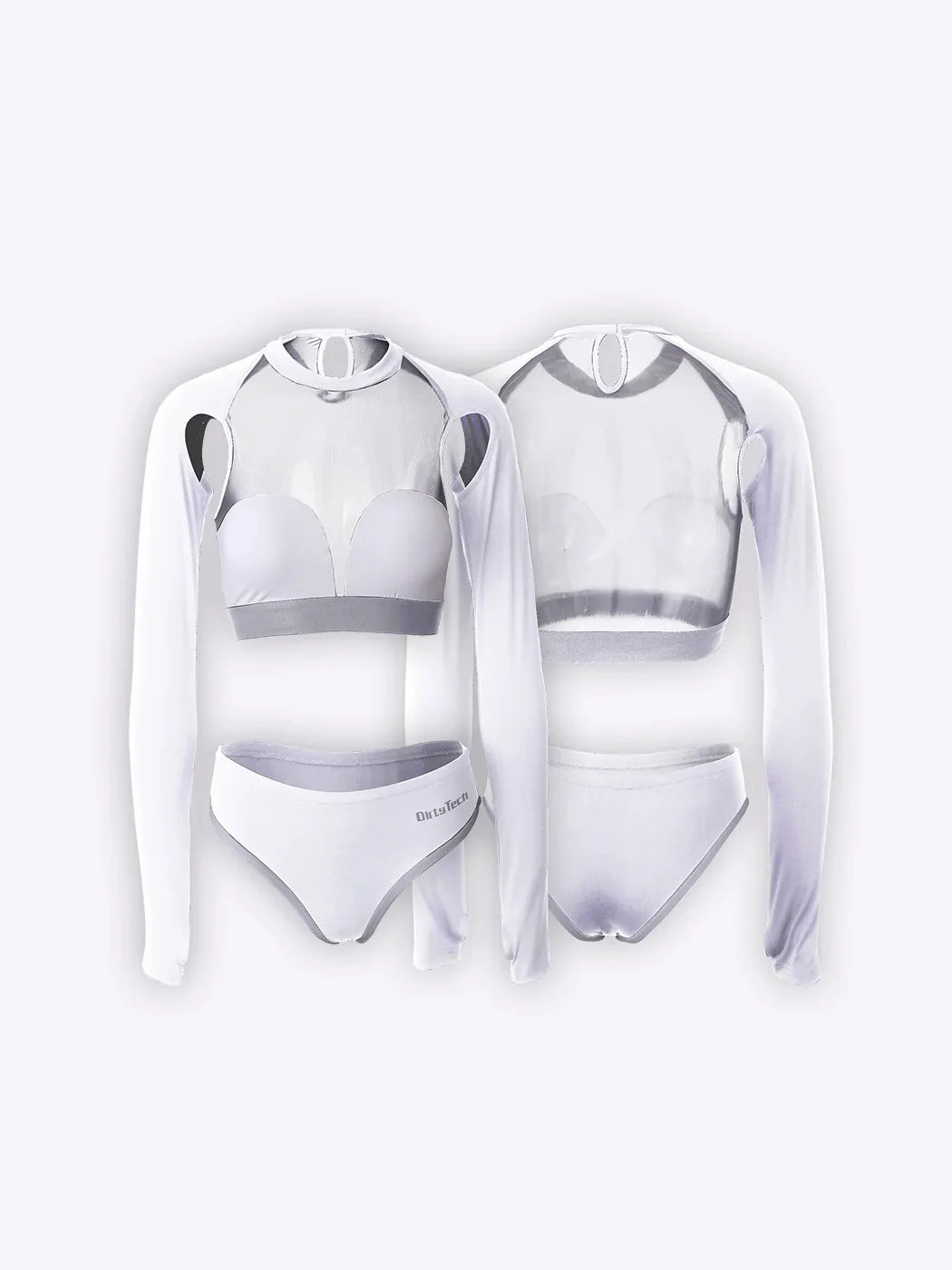 Anime Style The Beluga Whale Long-sleeved Sports Suit Gymnastics Suit Sexy Active Wear-2