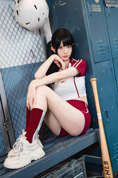 Anime Style 3-Piece Short Gymnastics Uniform Volleyball Sports Activewear-8