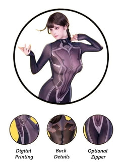 Anime Superhero Eve 10D Sheer Bodystocking - Ultra-Thin Cosplay Lingerie-16