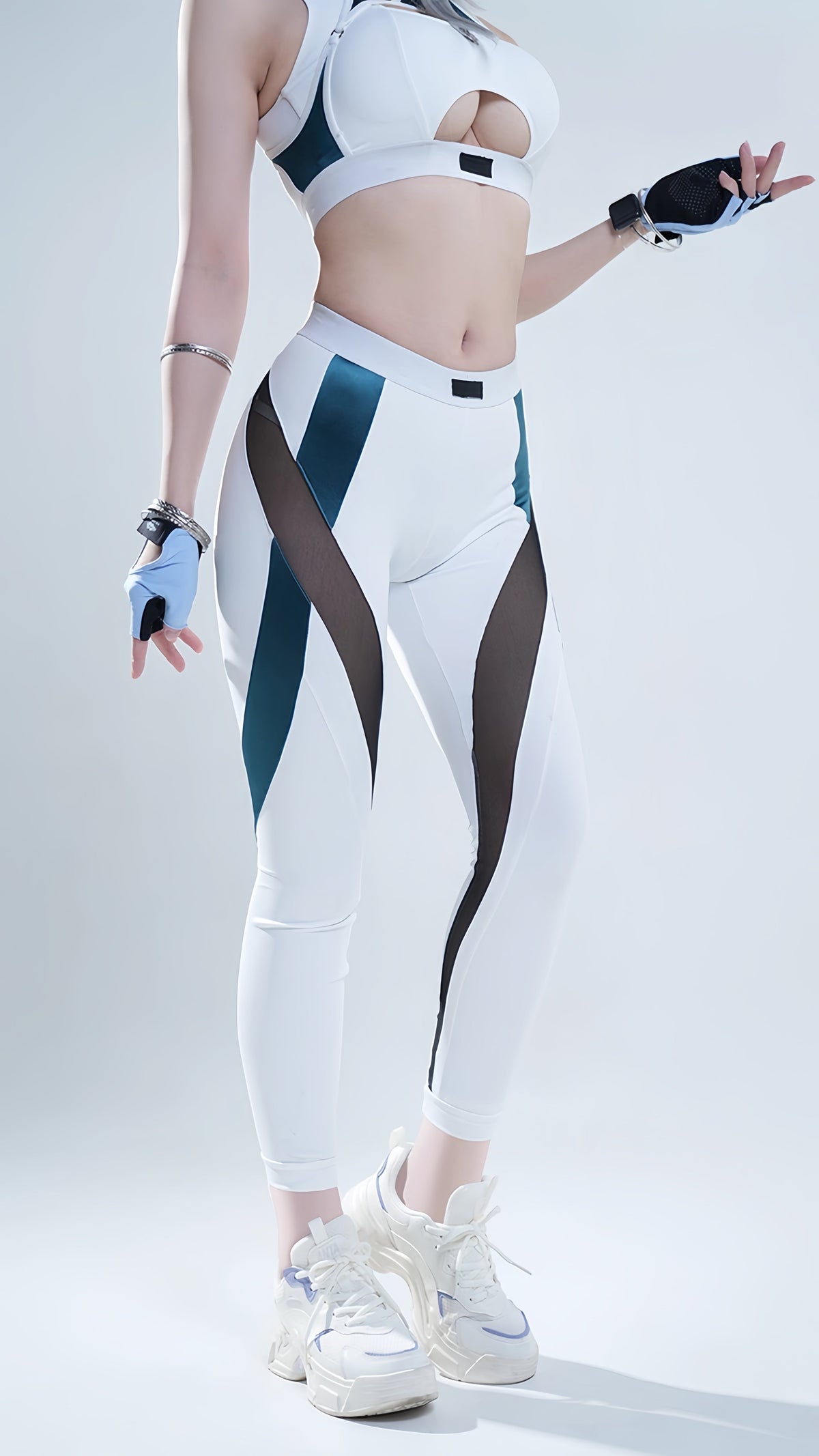 Anime Sci-fi Style Yoga Suit Sexy Sportswear Activewear Cosplay Set-5