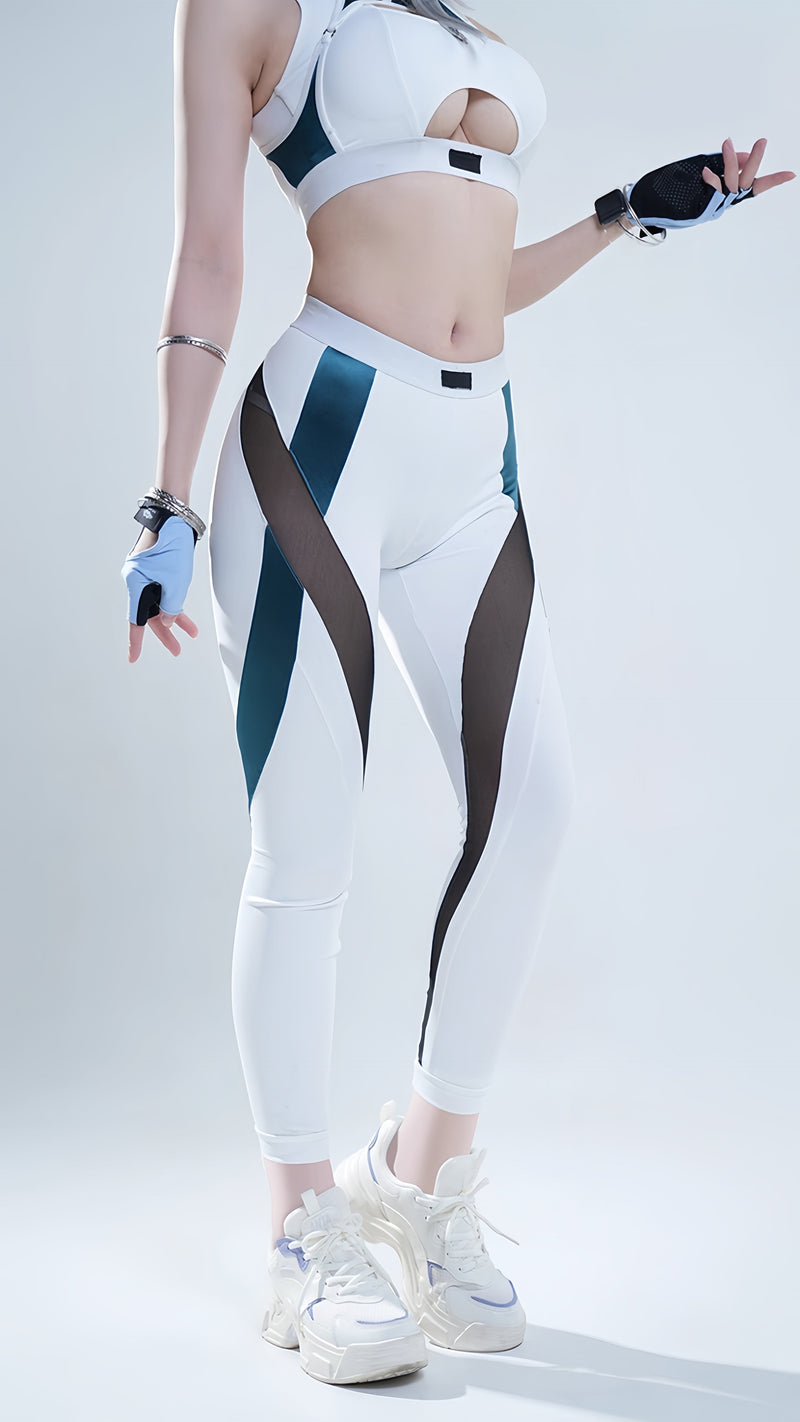 Anime Sci-fi Style Yoga Suit Sexy Sportswear Activewear Cosplay Set-5
