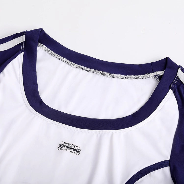 Anime Style 3-Piece Short Gymnastics Uniform Volleyball Sports Activewear-13