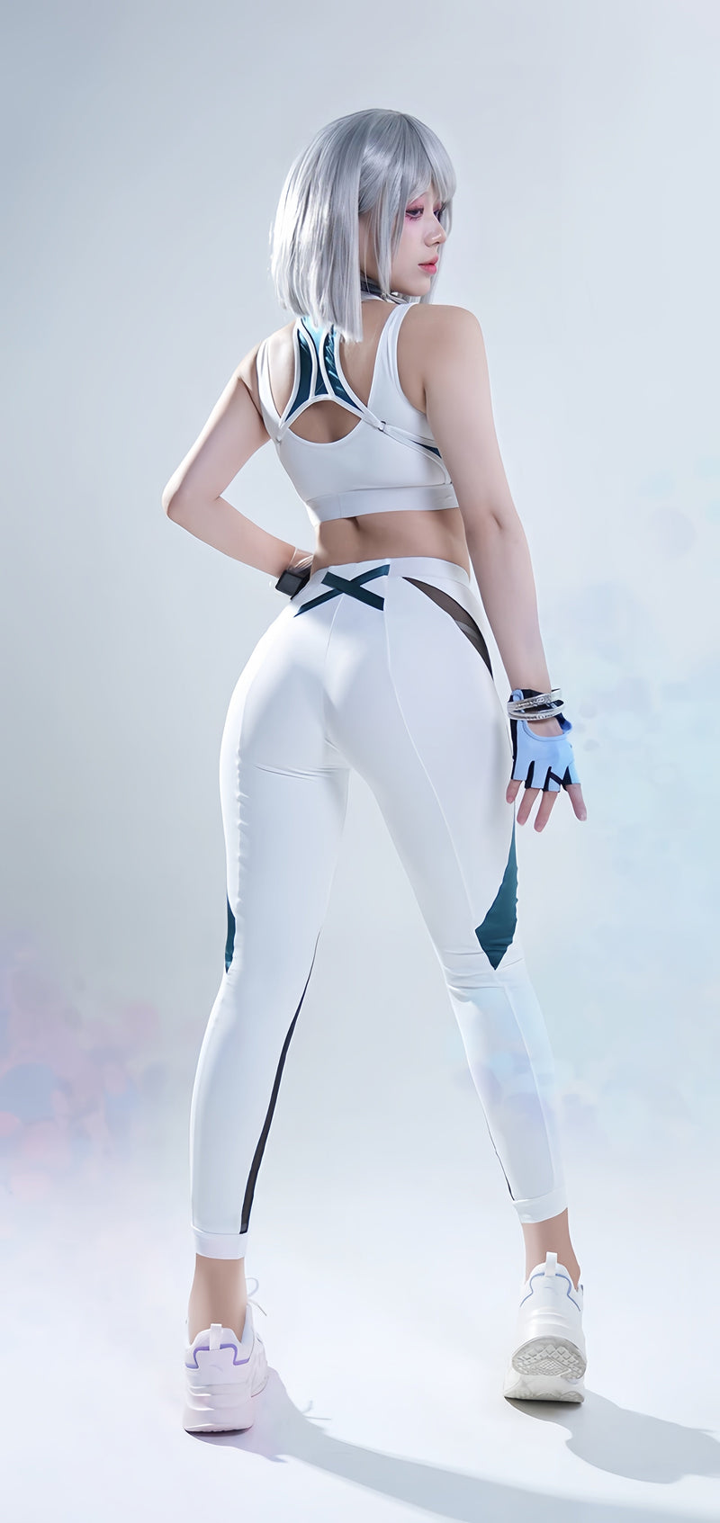 Anime Sci-fi Style Yoga Suit Sexy Sportswear Activewear Cosplay Set-6