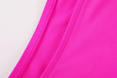 Anime Tropical Style One-piece Swimsuit with Mesh Sheer Overlay Summer Swimwear-25