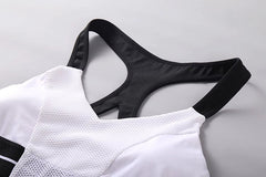 Anime Style 2-Piece Short Gymnastics Uniform Sports Tank Top with Sexy Cutout Shorts-11