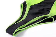 Anime Style One-piece Sexy Racing Swimsuit with Mesh Sheer Dual-color Design-20