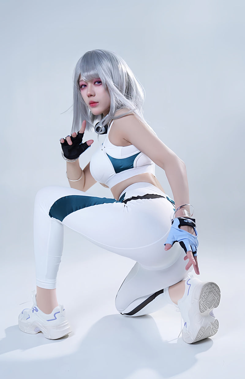 Anime Sci-fi Style Yoga Suit Sexy Sportswear Activewear Cosplay Set-7