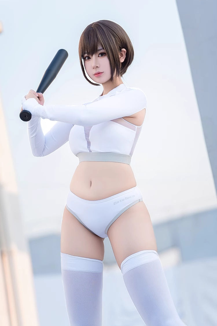 Anime Style The Beluga Whale Long-sleeved Sports Suit Gymnastics Suit Sexy Active Wear-7