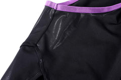Anime Style Sexy One-piece Swimsuit Front Zipper Spandex Racing Swimwear Bodysuit-15