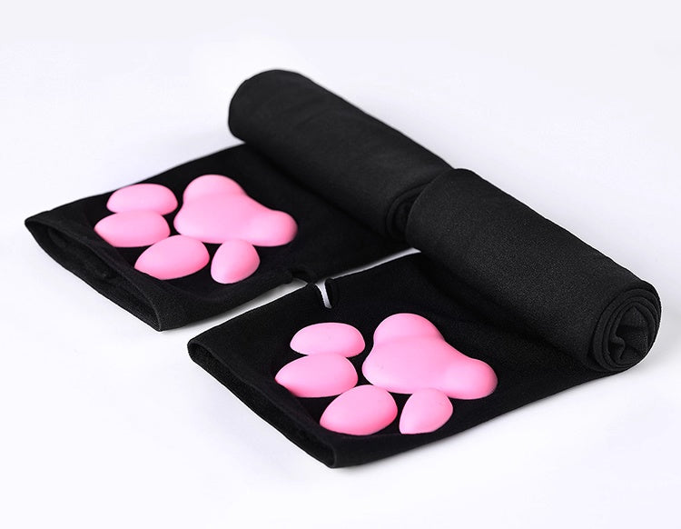 Cat Paw Sleeves with 3D Cat Paw Paddings Anime Style Velvet Cosplay Sleeves-9