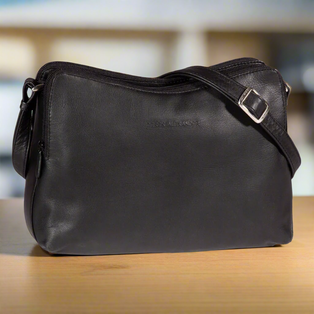 Derek Alexander Leather Crossbody Bag-1