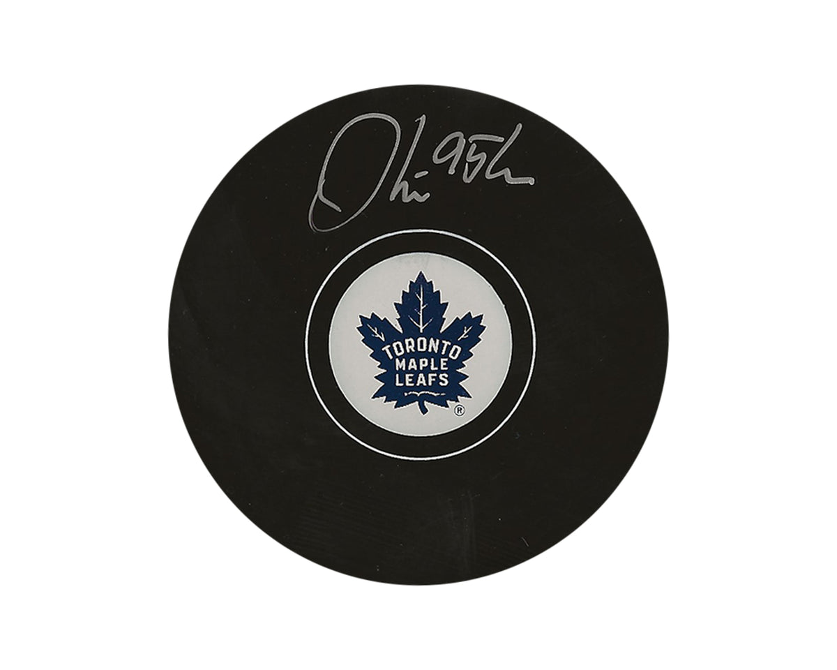 Oliver Ekman-Larsson Autographed Toronto Maple Leafs Autograph Model Puck-1