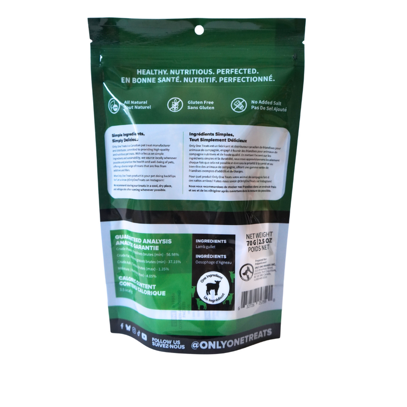 Lamb Gullet Pieces 70g-3