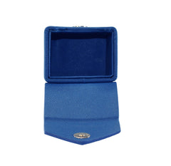 Blue - Hard Shell - Textured Leather - Deck Box - With Belt Loop-8
