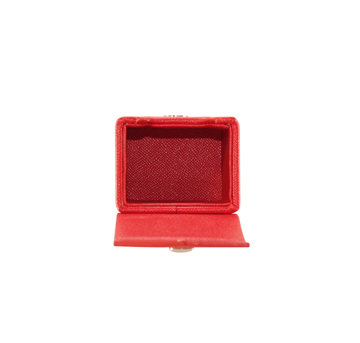 Red Mach 2 Deck Box - Hard Shell - Textured Vegan Leather-8