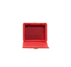 Red Mach 2 Deck Box - Hard Shell - Textured Vegan Leather-8