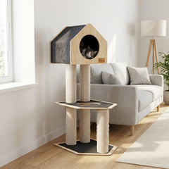 Condo Hideout - 2-Level Deluxe Cat Tree-2