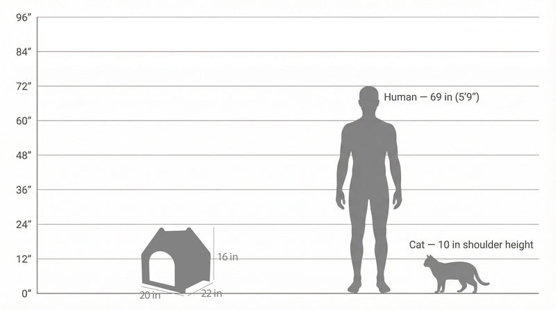 The Noba Cottage Scratchable Cat House-5