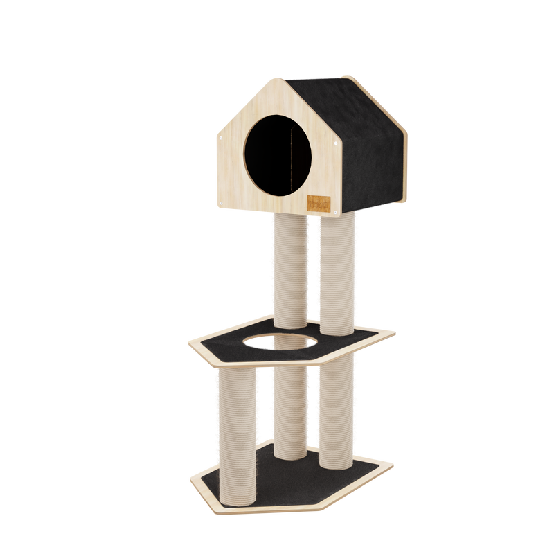Condo Hideout - 2-Level Deluxe Cat Tree-3