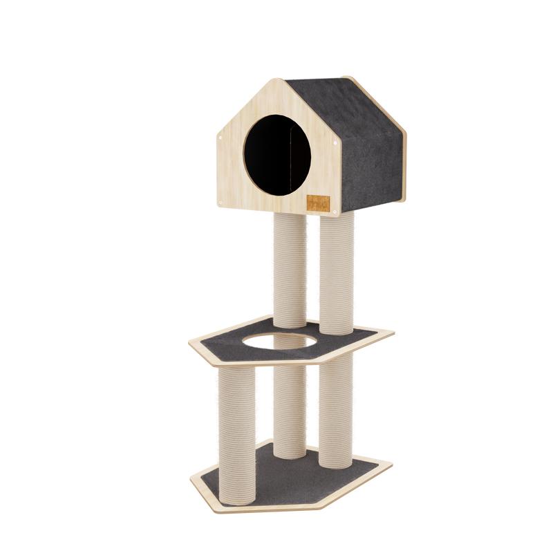 Condo Hideout - 2-Level Deluxe Cat Tree-7