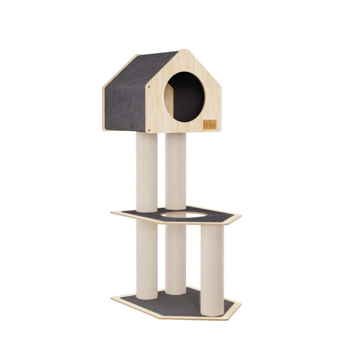 Condo Hideout - 2-Level Deluxe Cat Tree-8