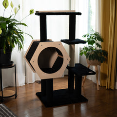 Hexagon House - 4-Level Cat Tree-5
