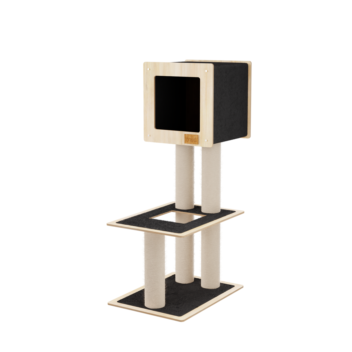 Hut Hideout - 2-Level Deluxe Cat Tree-3