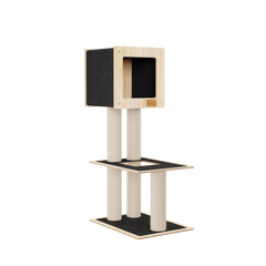 Hut Hideout - 2-Level Deluxe Cat Tree-6