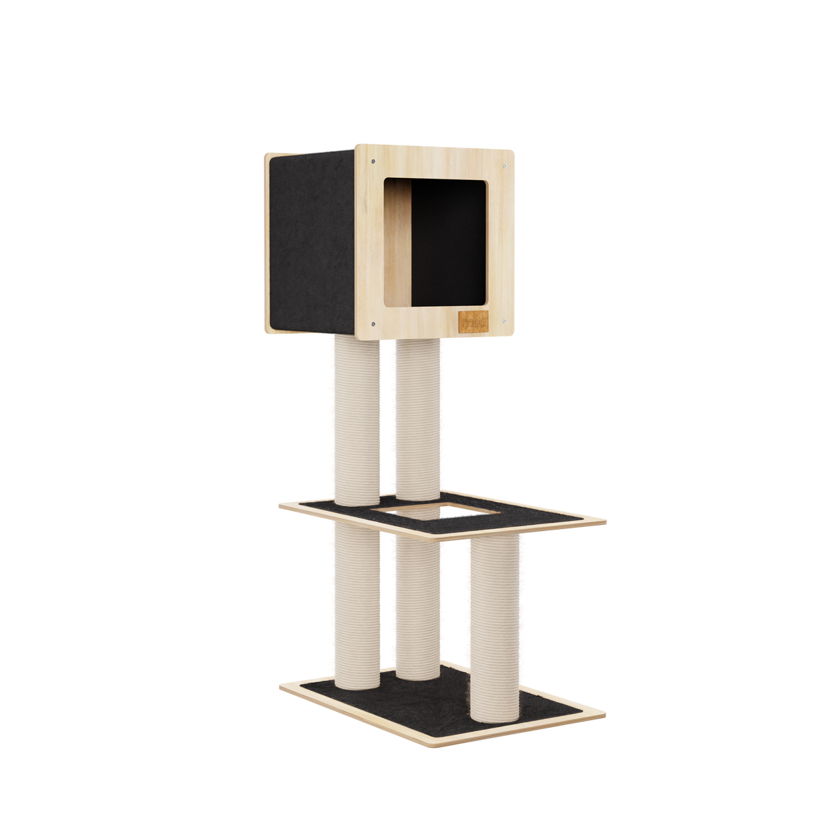 Hut Hideout - 2-Level Deluxe Cat Tree-6