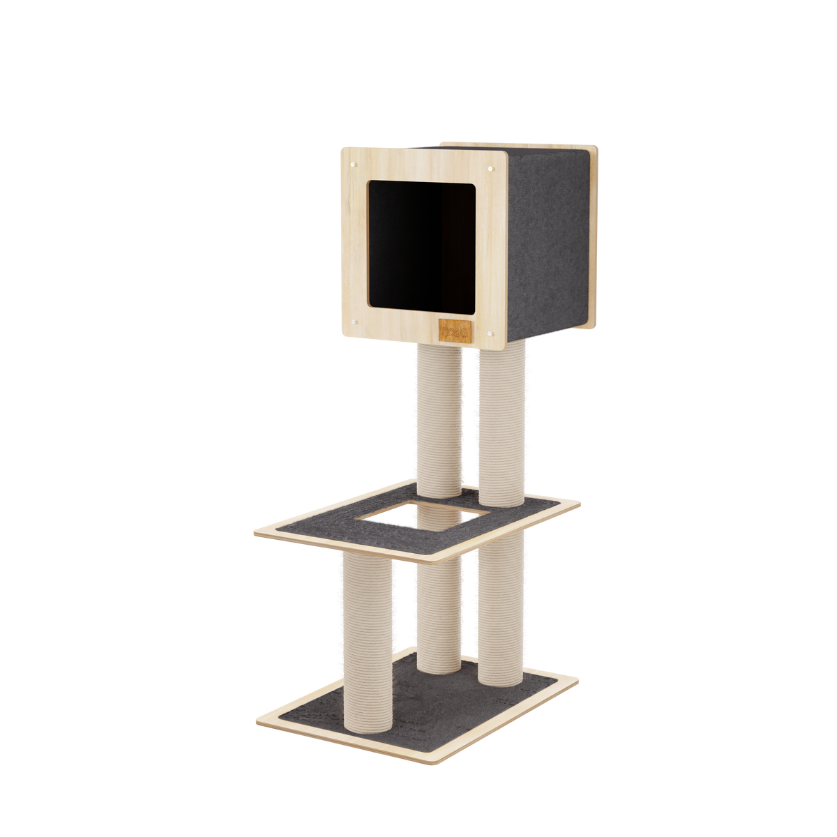 Hut Hideout - 2-Level Deluxe Cat Tree-5