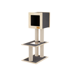 Hut Hideout - 2-Level Deluxe Cat Tree-5