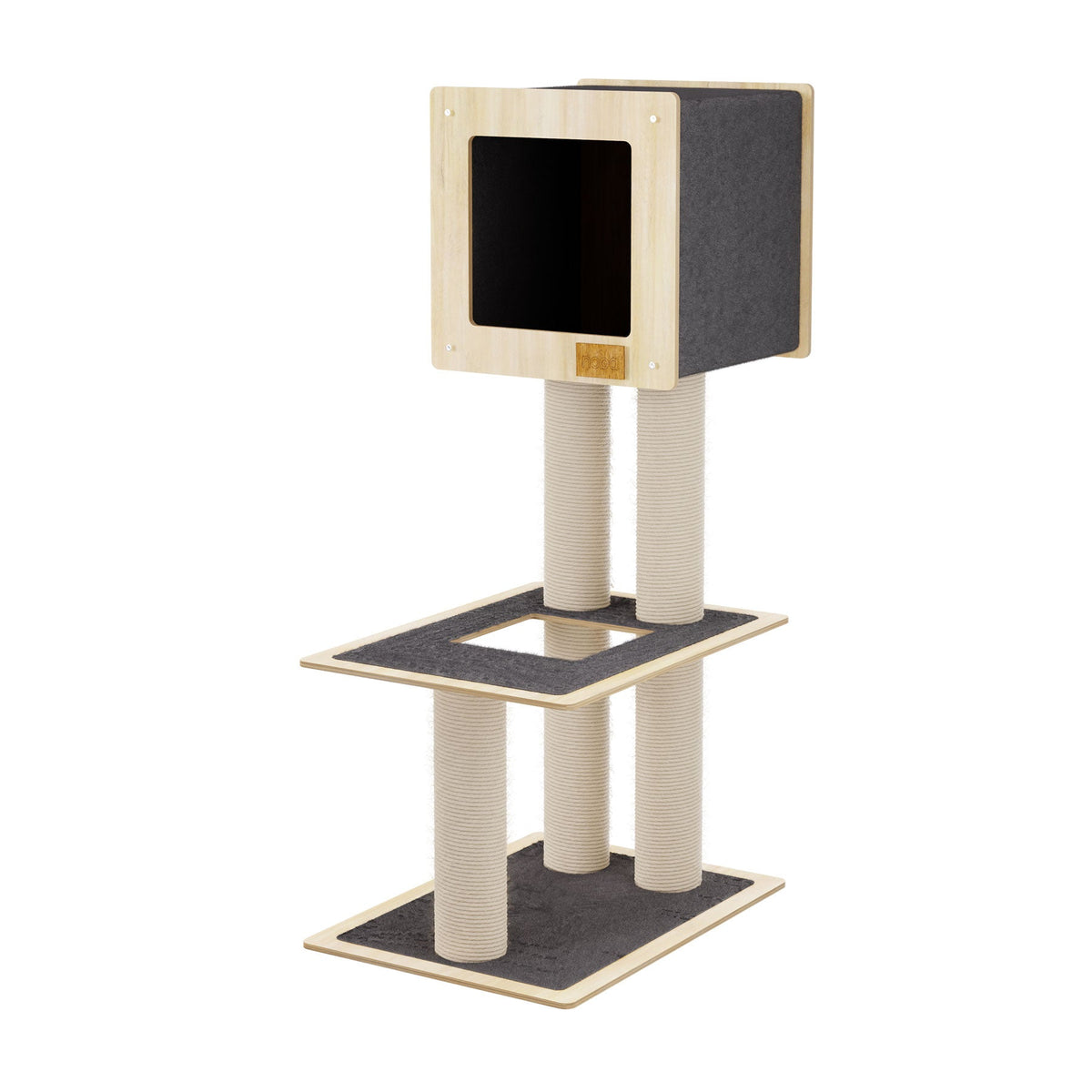 Hut Hideout - 2-Level Deluxe Cat Tree-8