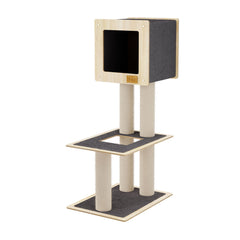 Hut Hideout - 2-Level Deluxe Cat Tree-8