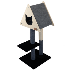 Teepee Hideout - Deluxe 2-Level Cat Tree-4