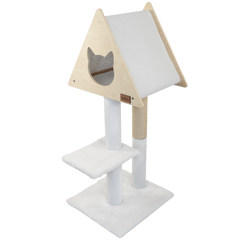 Teepee Hideout - Deluxe 2-Level Cat Tree-5
