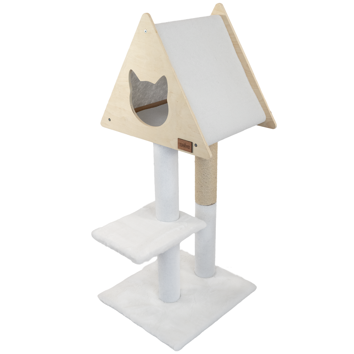 Teepee Hideout - Deluxe 2-Level Cat Tree-5