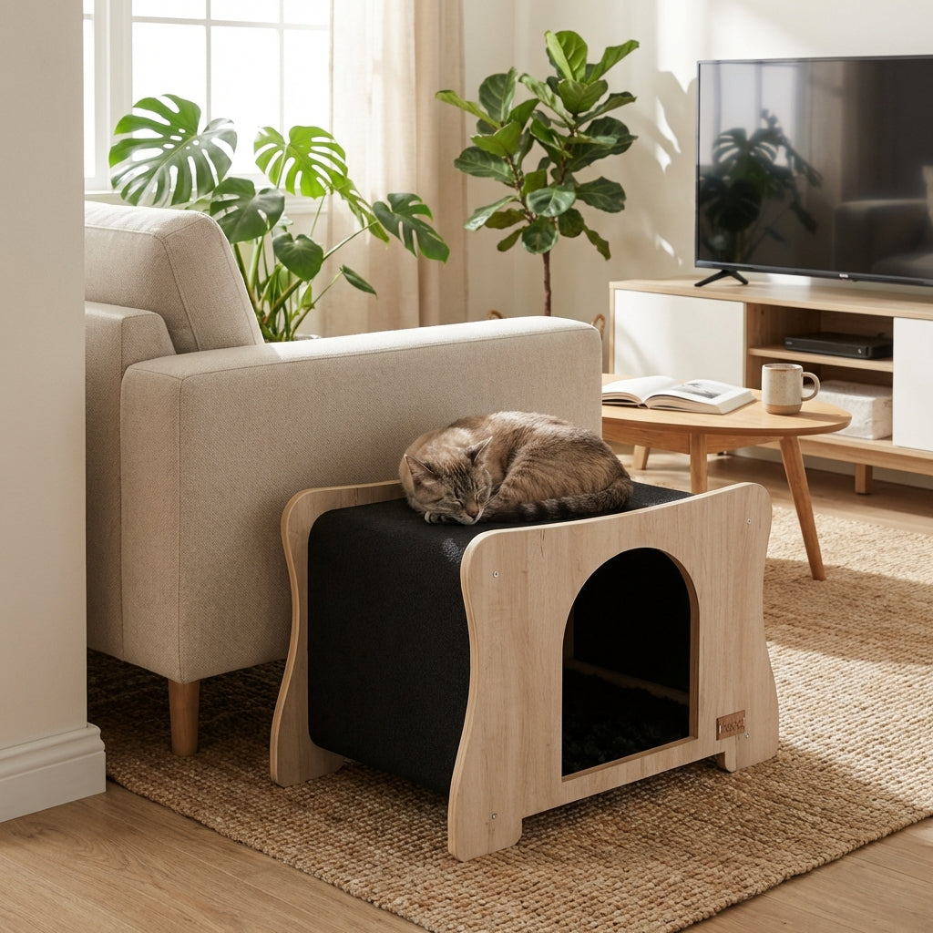 The Hammock Scratchable Cat House-3