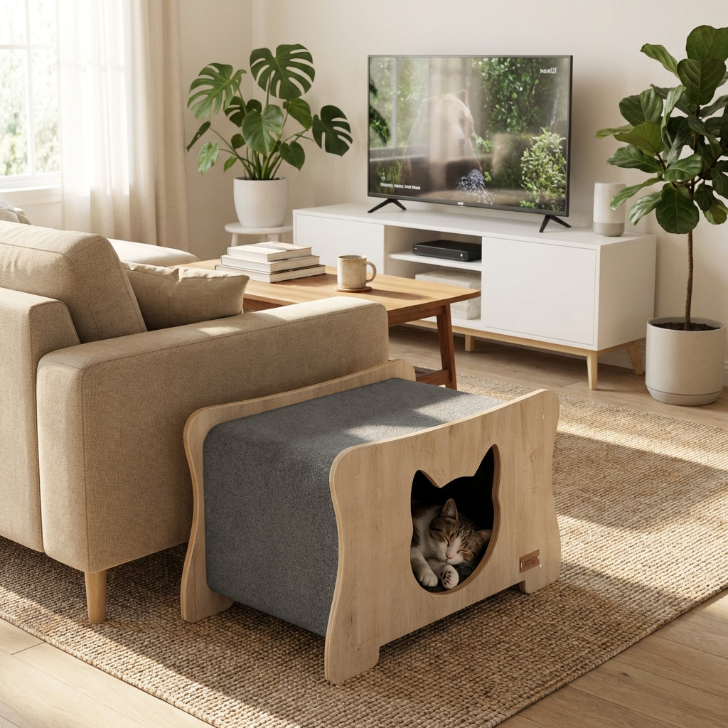 The Hammock Scratchable Cat House-2