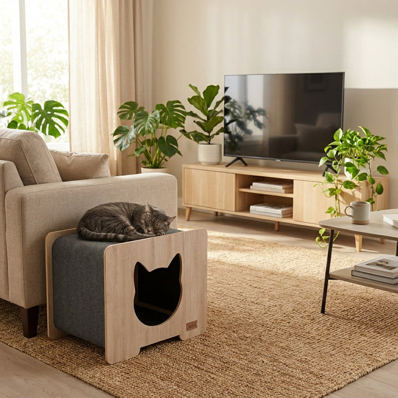 The Hut Scratchable Cat Hideout-1