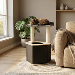 The Lodge Hideout - 2-Level Cat Tree-2