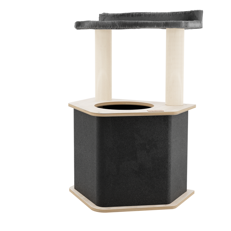 The Lodge Hideout - 2-Level Cat Tree-6