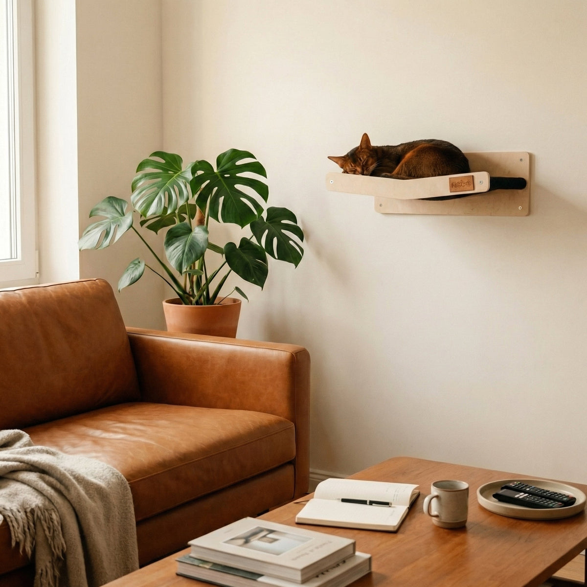 Wall Mounted Scratchable Cat Hammock-1