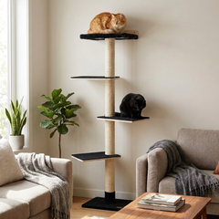 72 inches Wall Mounted Cat Tower - Perfect for small spaces-4