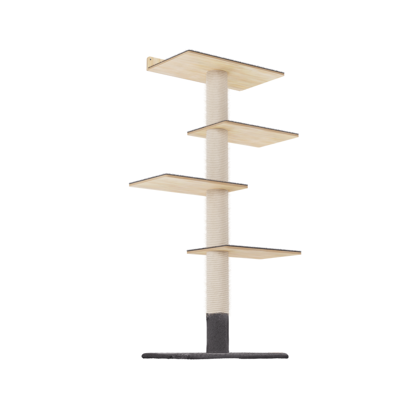 72 inches Wall Mounted Cat Tower - Perfect for small spaces-11