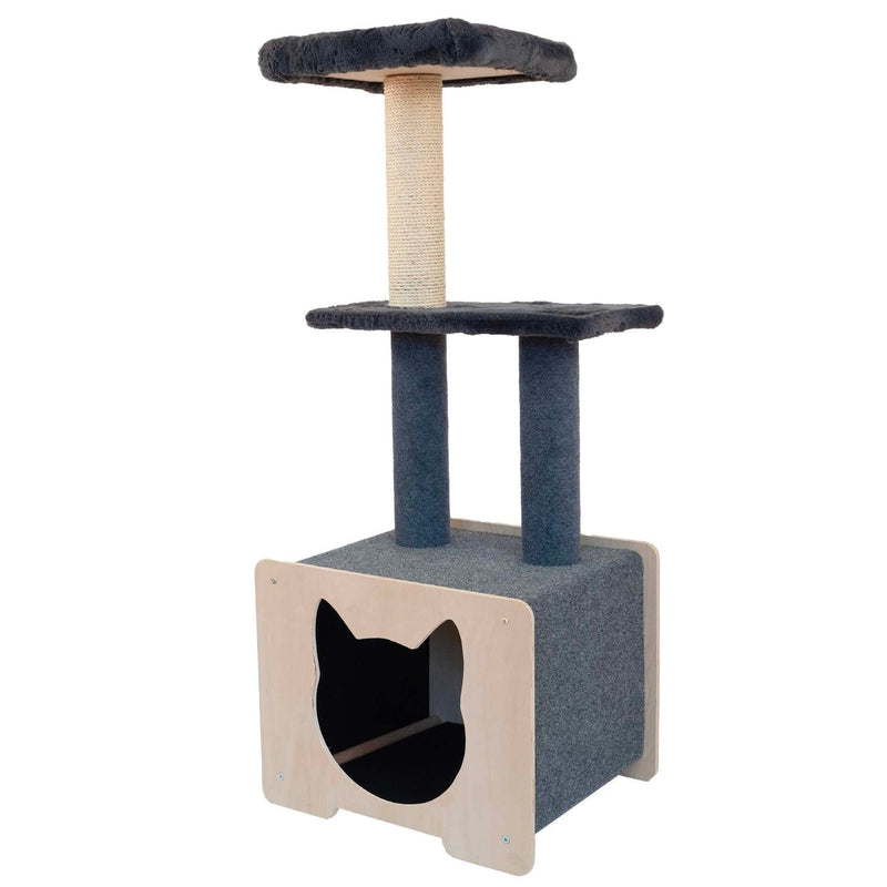 Hut Hideout - Deluxe 3-Level Cat Tree-10