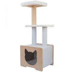 Hut Hideout - Deluxe 3-Level Cat Tree-11